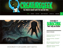 Tablet Screenshot of creature-geek.com
